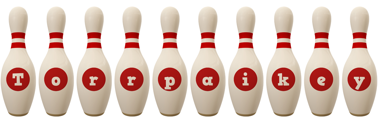 Torrpaikey bowling-pin logo