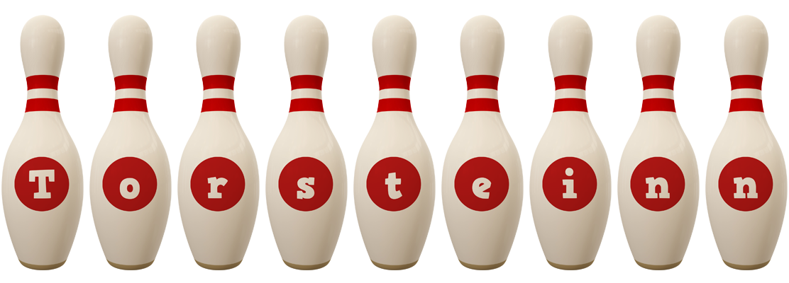 Torsteinn bowling-pin logo