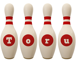 Toru bowling-pin logo