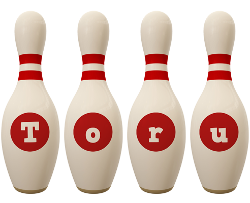 Toru bowling-pin logo