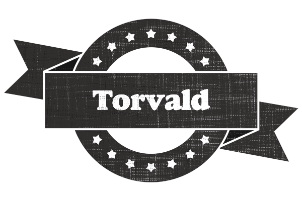Torvald grunge logo