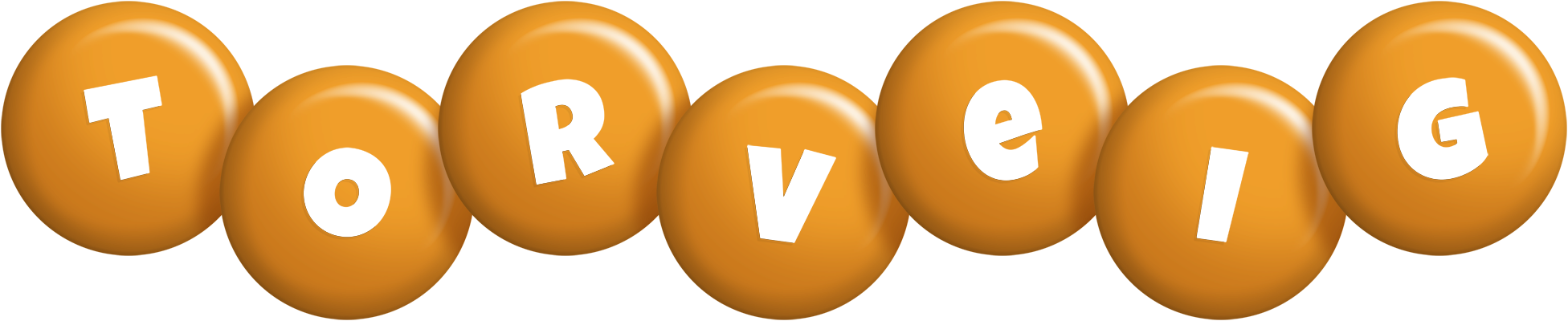 Torveig candy-orange logo