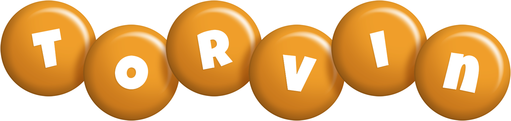 Torvin candy-orange logo