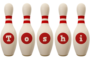 Toshi bowling-pin logo