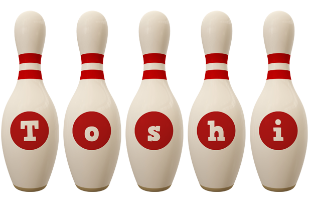 Toshi bowling-pin logo