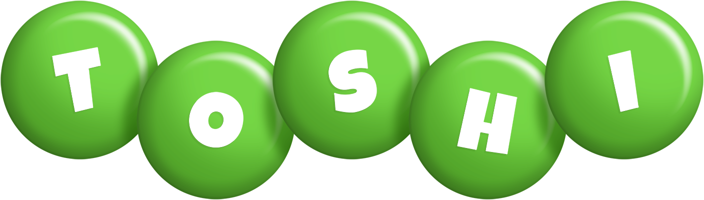 Toshi candy-green logo