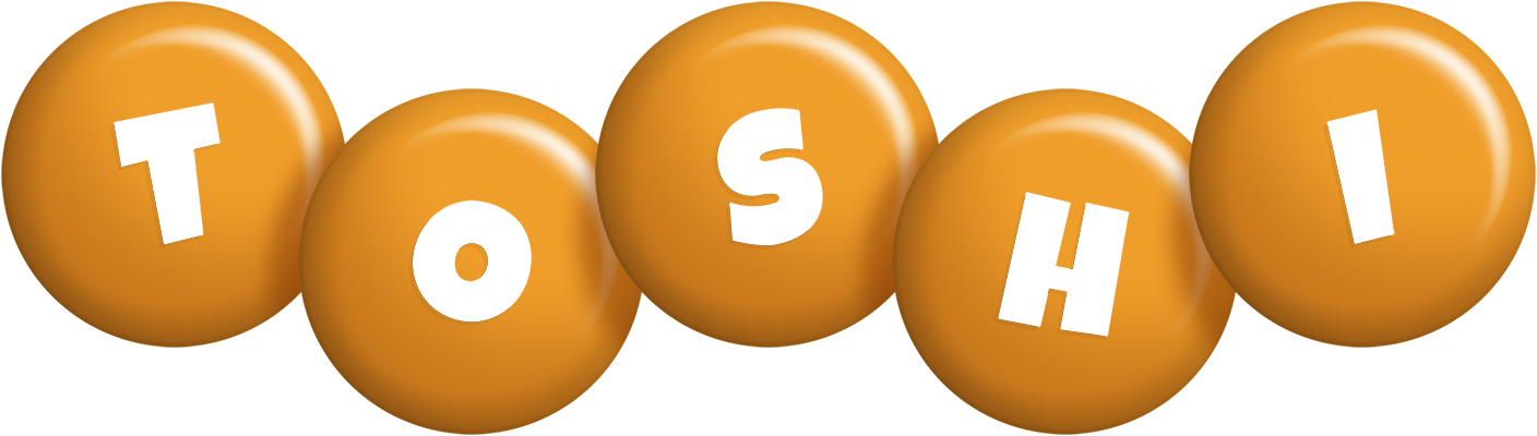 Toshi candy-orange logo