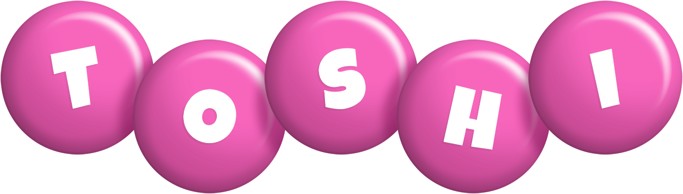 Toshi candy-pink logo