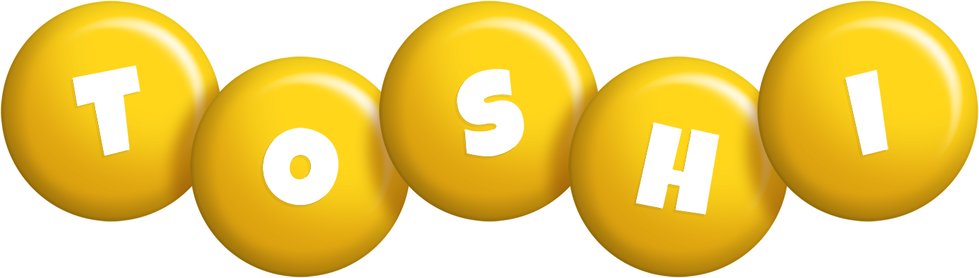 Toshi candy-yellow logo