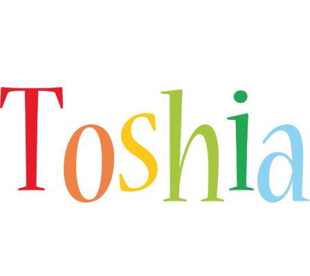 Toshia birthday logo