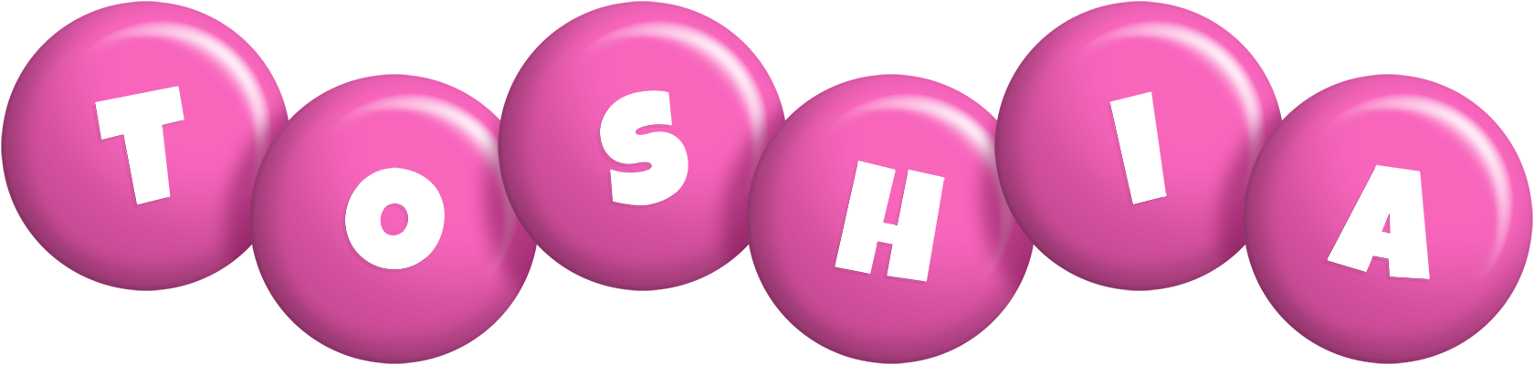 Toshia candy-pink logo