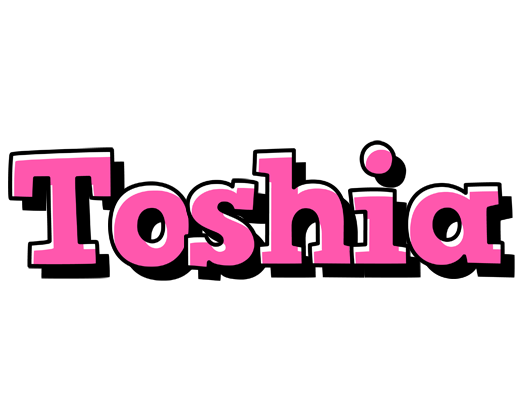 Toshia girlish logo
