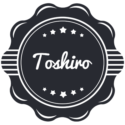 Toshiro badge logo