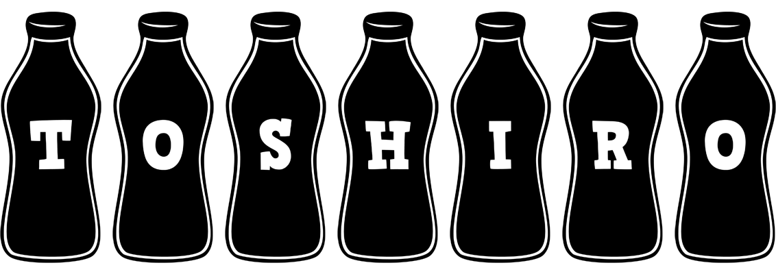 Toshiro bottle logo