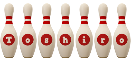 Toshiro bowling-pin logo