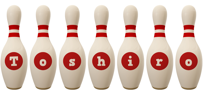 Toshiro bowling-pin logo