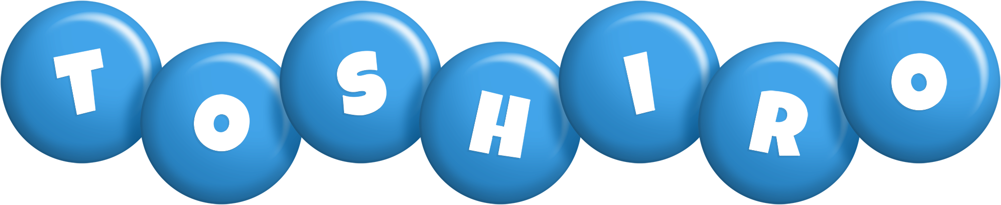 Toshiro candy-blue logo