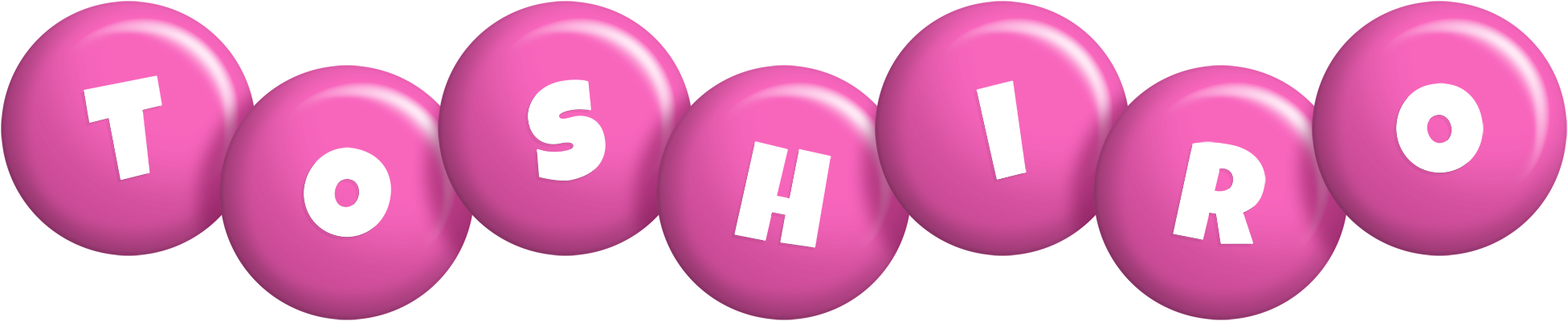 Toshiro candy-pink logo