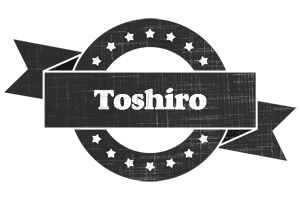 Toshiro grunge logo