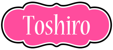 Toshiro invitation logo