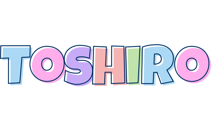 Toshiro pastel logo