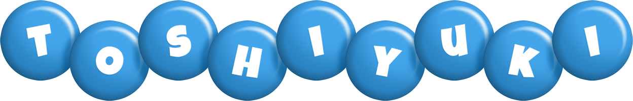 Toshiyuki candy-blue logo