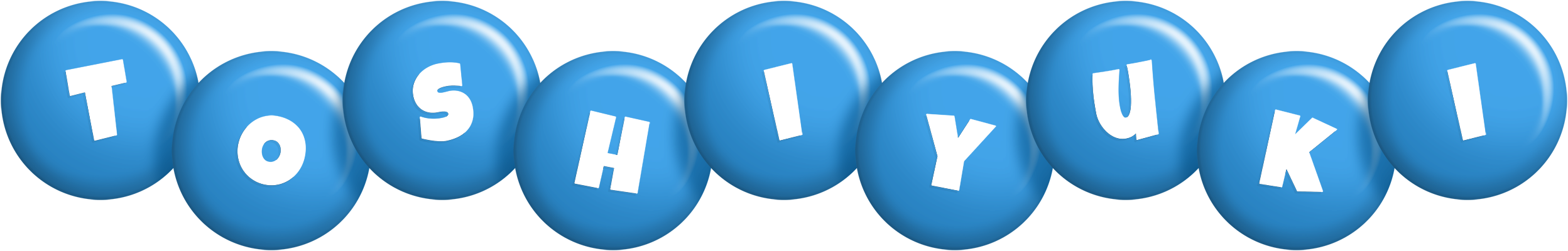 Toshiyuki candy-blue logo