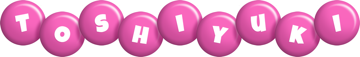 Toshiyuki candy-pink logo