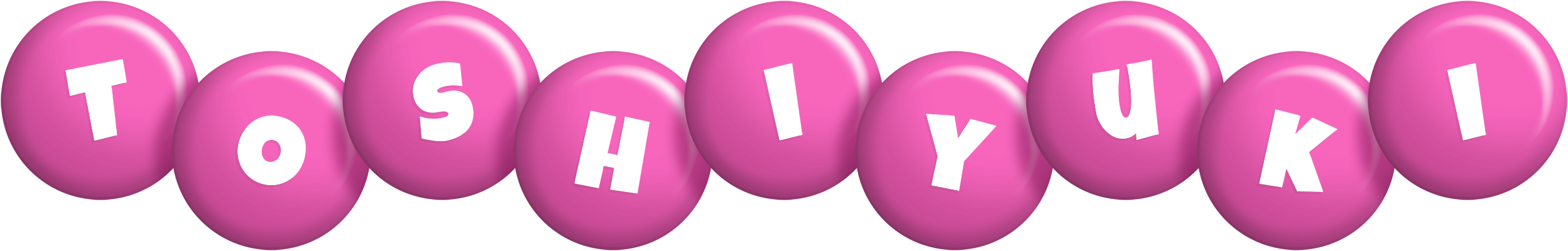 Toshiyuki candy-pink logo