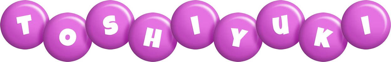 Toshiyuki candy-purple logo