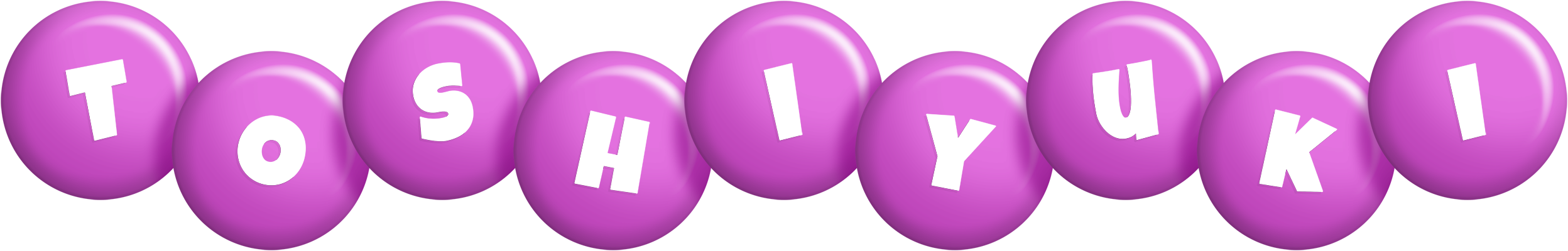 Toshiyuki candy-purple logo
