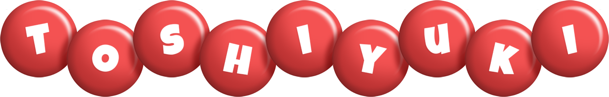 Toshiyuki candy-red logo