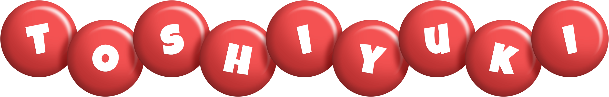 Toshiyuki candy-red logo