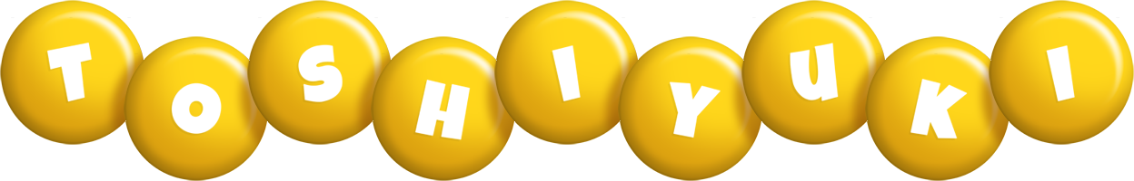 Toshiyuki candy-yellow logo