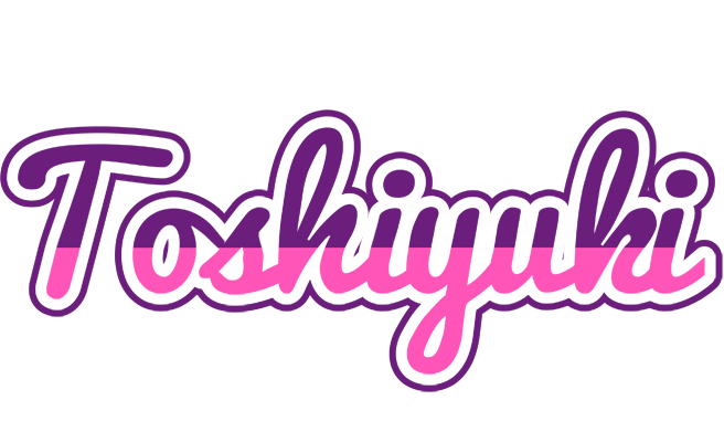 Toshiyuki cheerful logo