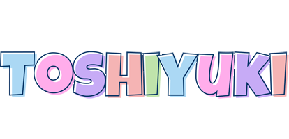 Toshiyuki pastel logo
