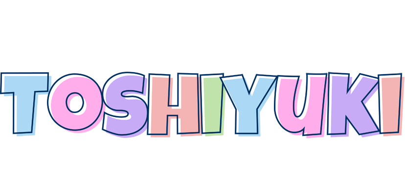 Toshiyuki pastel logo
