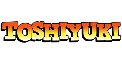 Toshiyuki sunset logo