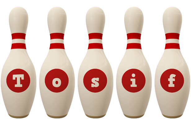 Tosif bowling-pin logo