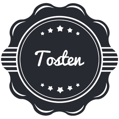 Tosten badge logo