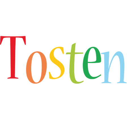 Tosten birthday logo