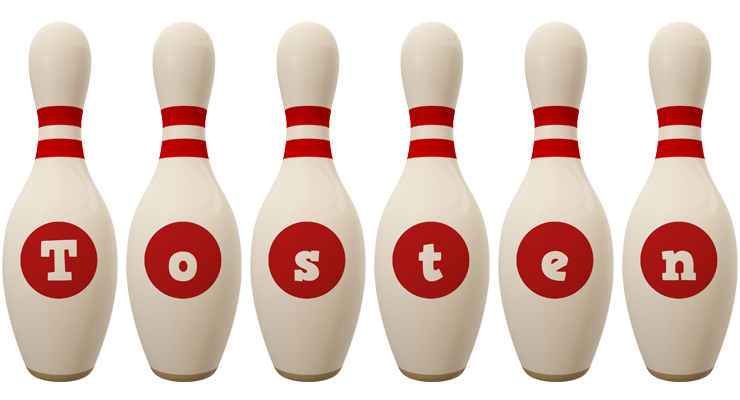 Tosten bowling-pin logo