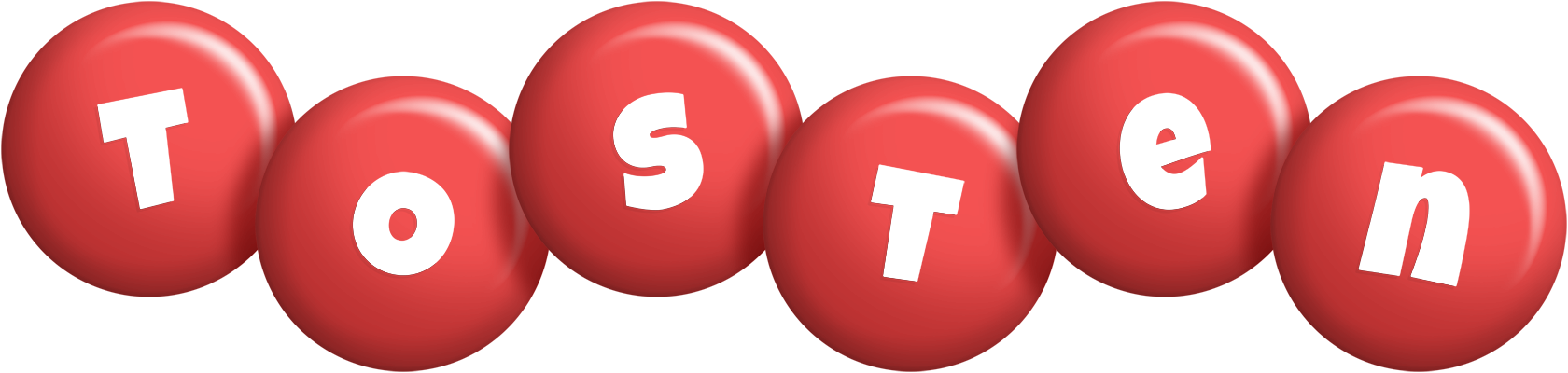 Tosten candy-red logo