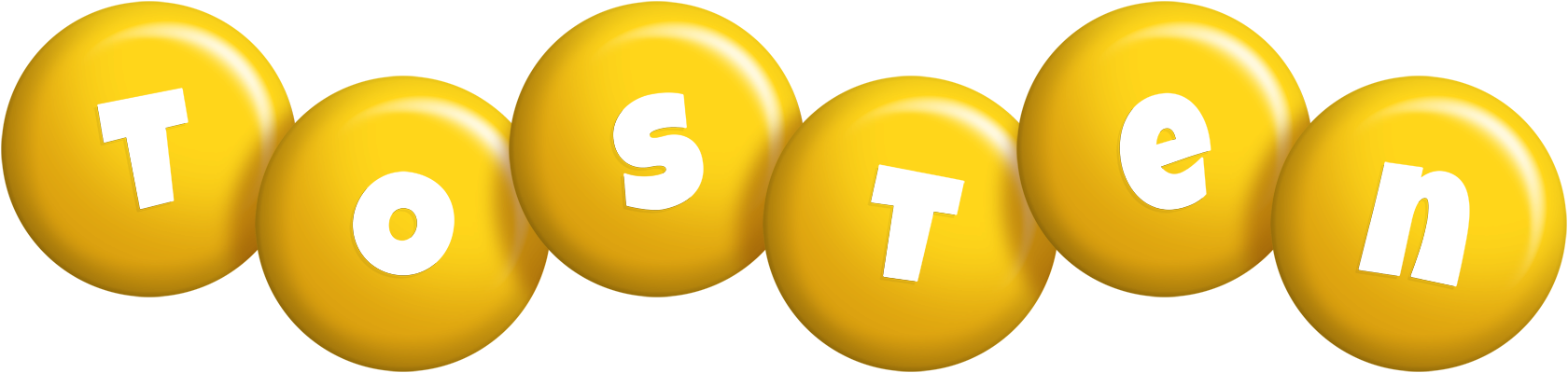 Tosten candy-yellow logo