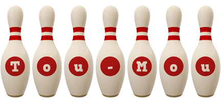 Tou-Mou bowling-pin logo