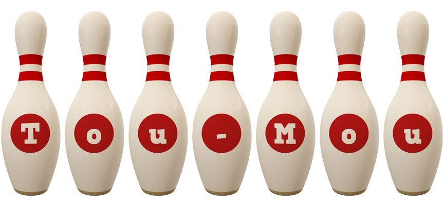 Tou-Mou bowling-pin logo