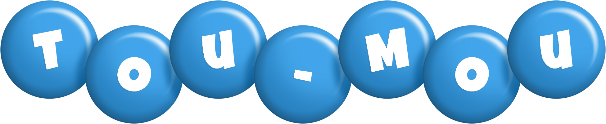Tou-Mou candy-blue logo