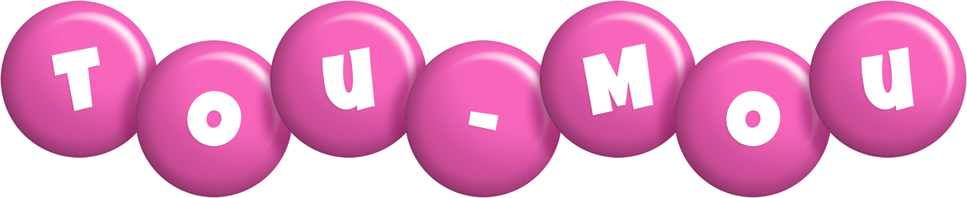 Tou-Mou candy-pink logo