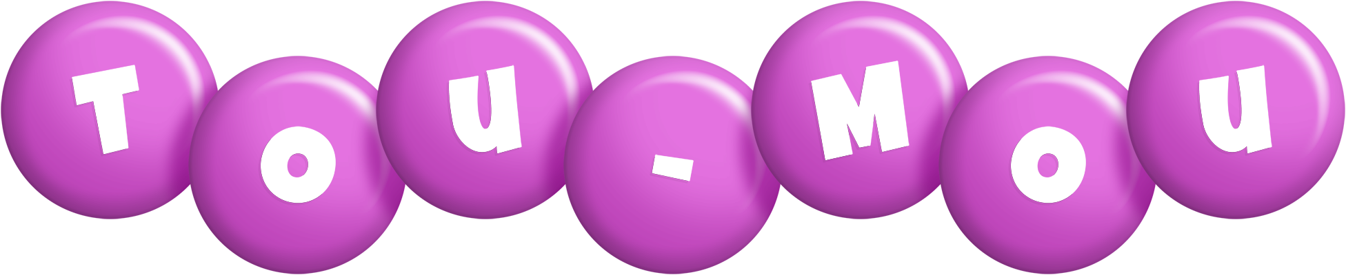 Tou-Mou candy-purple logo