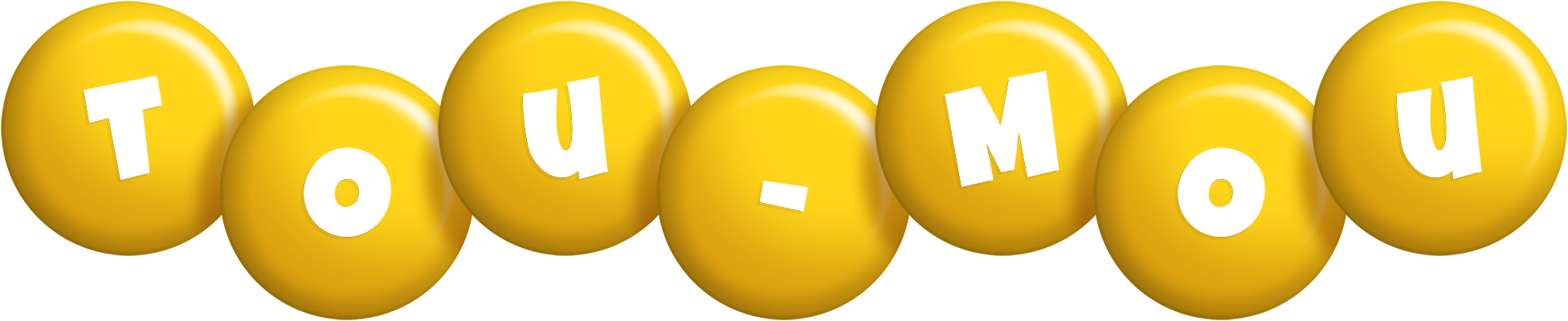 Tou-Mou candy-yellow logo